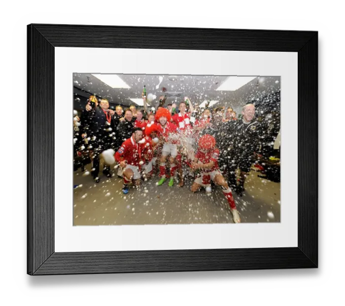 Framed Print : Bristol City FC: Celebrating Victory in the Johnstone's Paint Trophy Final at Wembley Framed Print : Bristol City FC: Celebrating Victory in the Johnstone's Paint Trophy Final at Wembley