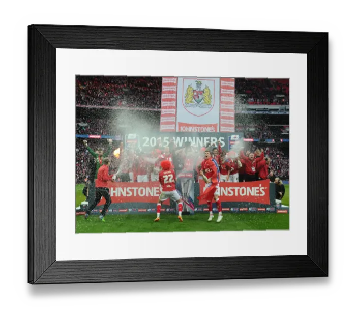 Framed Print : Bristol City FC: Triumphant Celebration at Wembley after Johnstone Paint Trophy Victory Framed Print : Bristol City FC: Triumphant Celebration at Wembley after Johnstone Paint Trophy Victory