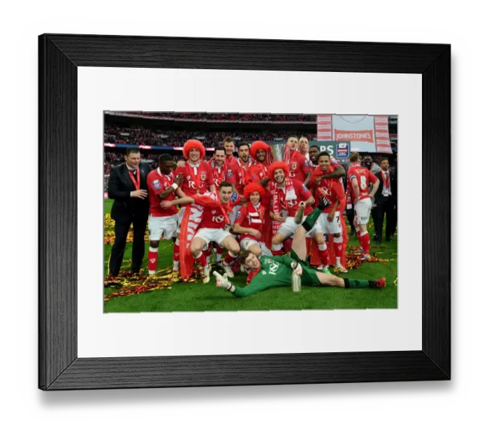 Framed Print : Bristol City's Glory: Celebrating Johnstone's Paint Trophy Victory over Walsall at Wembley, 2015 Framed Print : Bristol City's Glory: Celebrating Johnstone's Paint Trophy Victory over Walsall at Wembley, 2015