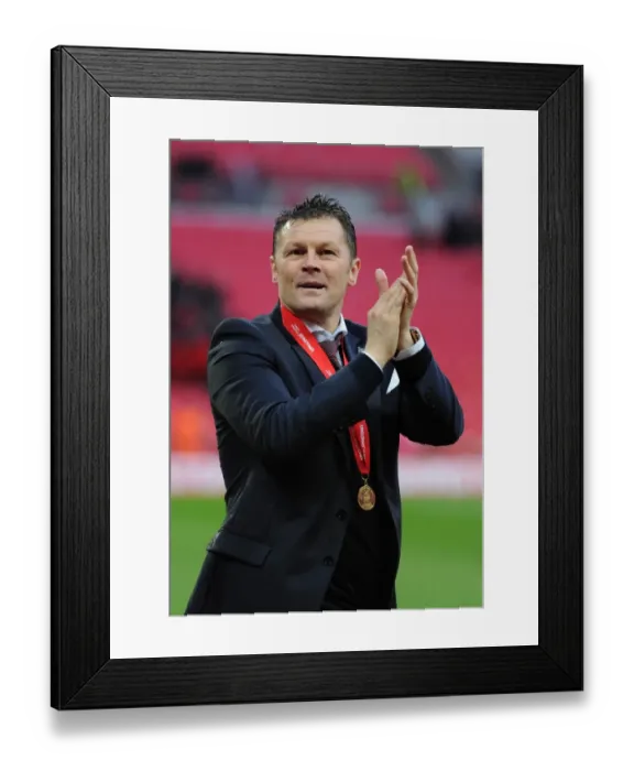 Framed Print : Bristol City FC: Johnstone Paint Trophy Victory at Wembley - Steve Cotterill's Team Celebrates Framed Print : Bristol City FC: Johnstone Paint Trophy Victory at Wembley - Steve Cotterill's Team Celebrates
