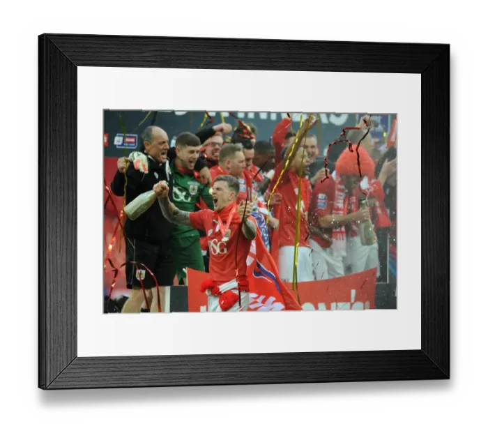 Framed Print : Aden Flint's Triumph: Bristol City Lifts Johnstone Paint Trophy at Wembley, 2015 Framed Print : Aden Flint's Triumph: Bristol City Lifts Johnstone Paint Trophy at Wembley, 2015