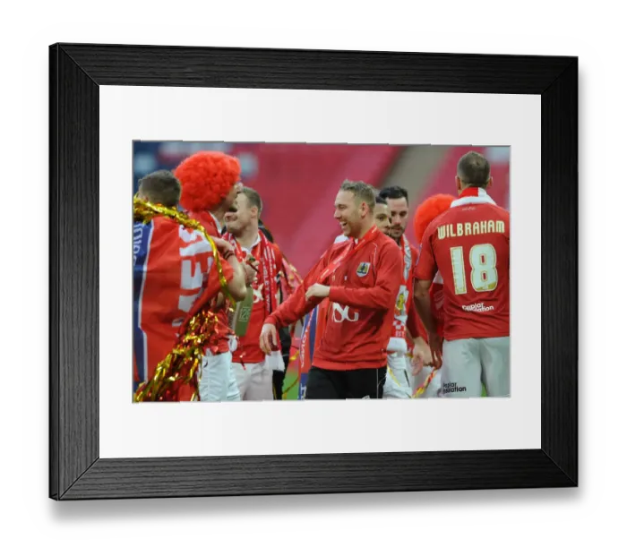 Framed Print : Bristol City FC: Scott Wagstaff's Thrilling Winning Moment at the Johnstone Paint Trophy Final Framed Print : Bristol City FC: Scott Wagstaff's Thrilling Winning Moment at the Johnstone Paint Trophy Final