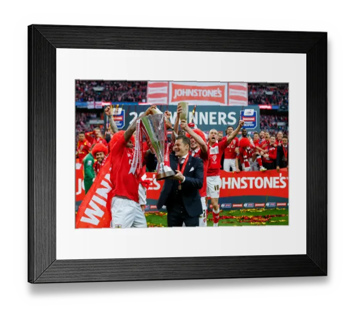 Framed Print : Bristol City FC: Steve Cotterill's Johnstones Paint Trophy Victory - Celebrating with Mark Little and Luke Ayling Framed Print : Bristol City FC: Steve Cotterill's Johnstones Paint Trophy Victory - Celebrating with Mark Little and Luke Ayling
