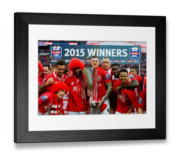Framed Print : Bristol City FC Lift the Football League Trophy after Winning 2-0 against Walsall at Wembley Stadium Framed Print : Bristol City FC Lift the Football League Trophy after Winning 2-0 against Walsall at Wembley Stadium