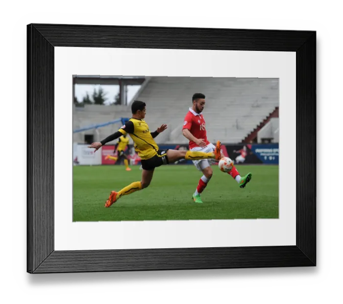 Framed Print : Bristol City Defender Derrick Williams Clears the Ball Against Barnsley, Sky Bet League One, 2015 Framed Print : Bristol City Defender Derrick Williams Clears the Ball Against Barnsley, Sky Bet League One, 2015