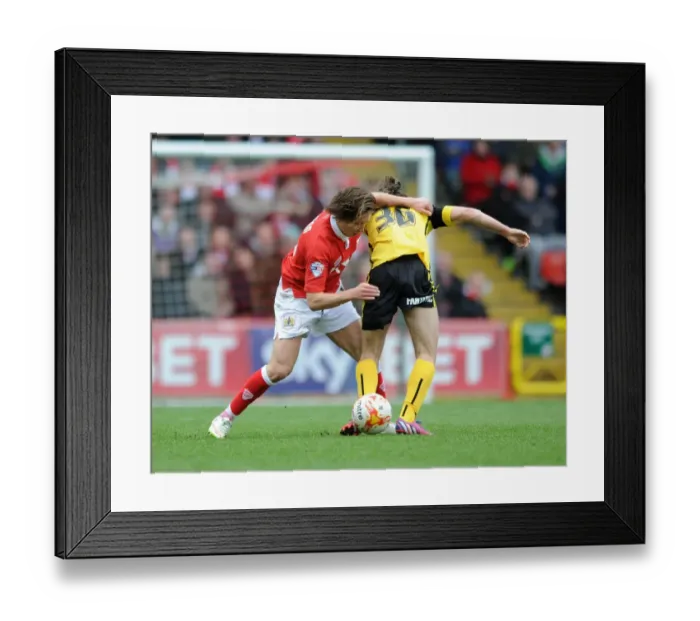 Framed Print : Bristol City vs Barnsley: Luke Freeman vs Ben Pearson Clash in Sky Bet League One Framed Print : Bristol City vs Barnsley: Luke Freeman vs Ben Pearson Clash in Sky Bet League One