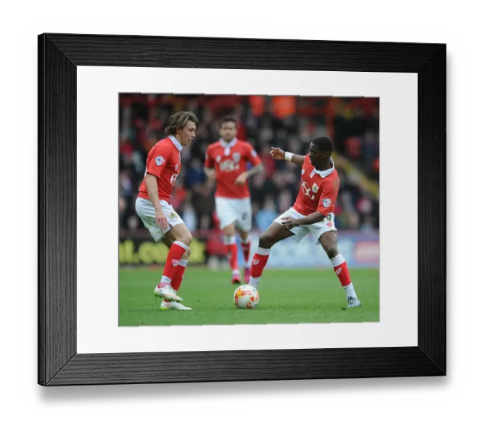Framed Print : Bristol City vs Barnsley: Agard Outmuscles Freeman in Sky Bet League One Clash Framed Print : Bristol City vs Barnsley: Agard Outmuscles Freeman in Sky Bet League One Clash
