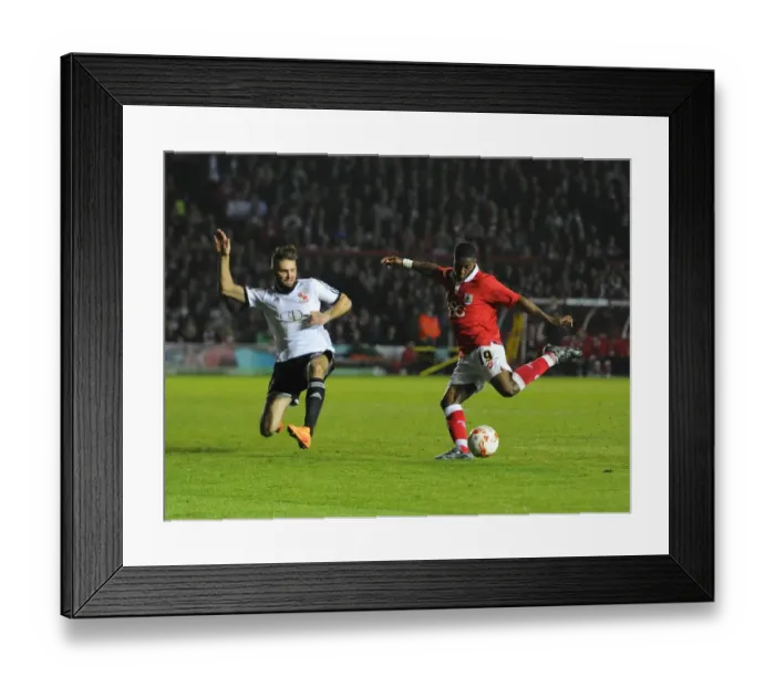 Framed Print : Agard Scores First: Bristol City vs Swindon Town, April 2015 - Opening Goal at Ashton Gate