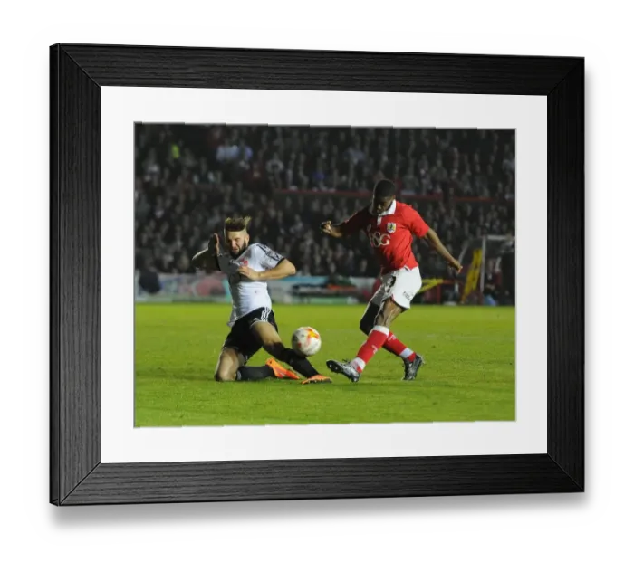 Framed Print : Agard Strikes First: Bristol City vs Swindon Town, April 2015