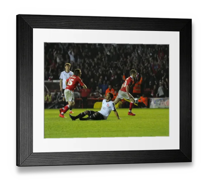 Framed Print : Bristol City's Joe Bryan Celebrates Goal Against Swindon Town, Sky Bet League One, 2015