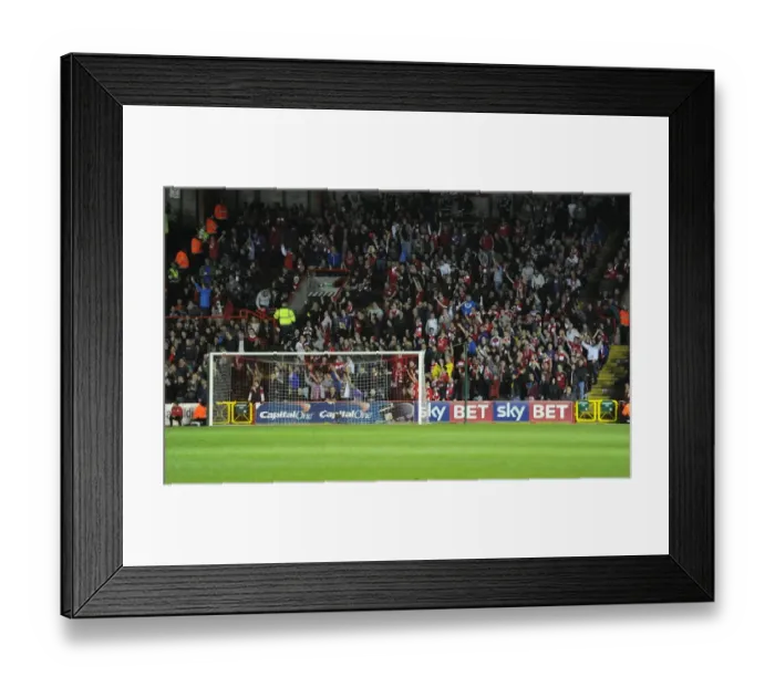 Framed Print : Bristol City's Euphoric Victory Over Swindon Town, April 2015