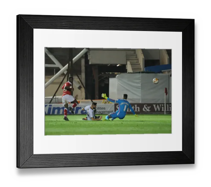 Framed Print : Bristol City's Kieran Agard Scores the Winning Goal Against Swindon Town at Ashton Gate, Sky Bet League One (April 2015) Framed Print : Bristol City's Kieran Agard Scores the Winning Goal Against Swindon Town at Ashton Gate, Sky Bet League One (April 2015)