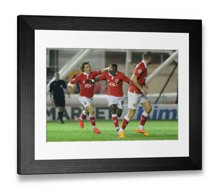 Framed Print : Glory Moment: Agard and Freeman's Unforgettable Goal for Bristol City vs Swindon Town (April 2015) Framed Print : Glory Moment: Agard and Freeman's Unforgettable Goal for Bristol City vs Swindon Town (April 2015)