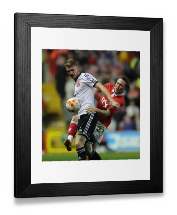 Framed Print : Bristol City vs Swindon Town: Intense Aerial Battle Between Luke Ayling and Michael Smith Framed Print : Bristol City vs Swindon Town: Intense Aerial Battle Between Luke Ayling and Michael Smith