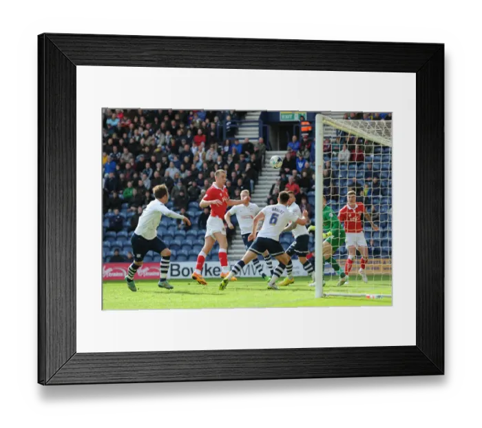 Framed Print : Aaron Wilbraham Scores for Bristol City against Preston North End, April 11, 2015