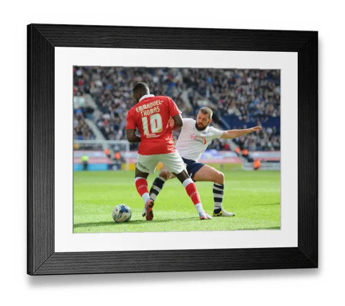 Framed Print : Jay Emmanuel-Thomas vs John Welsh: Intense Battle in Preston North End vs Bristol City Football Match, Sky Bet League One, 11 / 04 / 2015 Framed Print : Jay Emmanuel-Thomas vs John Welsh: Intense Battle in Preston North End vs Bristol City Football Match, Sky Bet League One, 11 / 04 / 2015