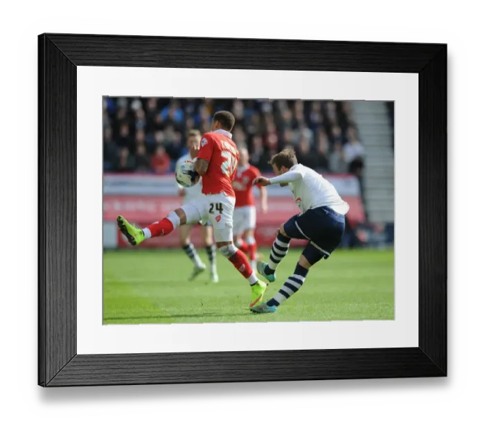 Framed Print : James Tavernier Blocks Clearance: Preston North End vs. Bristol City, Sky Bet League One (11 / 04 / 2015) Framed Print : James Tavernier Blocks Clearance: Preston North End vs. Bristol City, Sky Bet League One (11 / 04 / 2015)