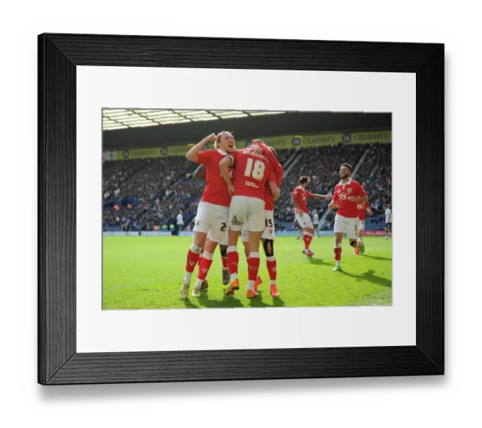 Framed Print : Aaron Wilbraham's Goal: Preston North End vs. Bristol City, Sky Bet League One, 2015