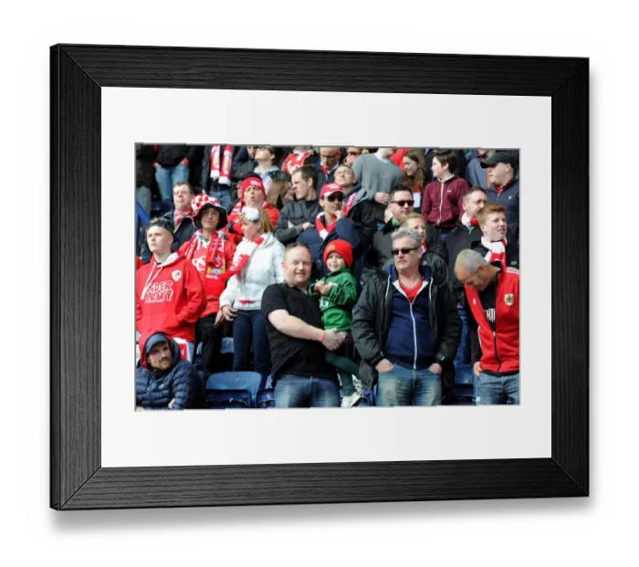 Framed Print : Bristol City Fans in Full Force at Preston North End's Deepdale Framed Print : Bristol City Fans in Full Force at Preston North End's Deepdale