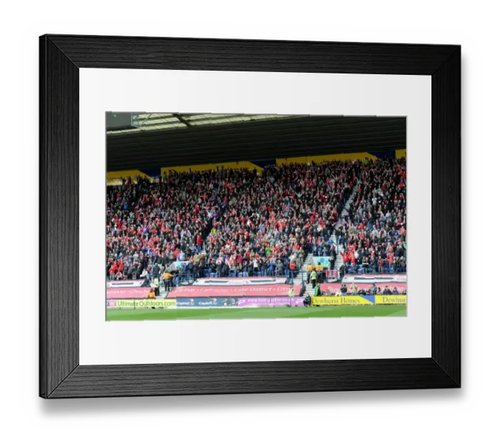 Framed Print : Bristol City Fans in Full Force at Preston North End's Deepdale Stadium, Sky Bet League One Match, 11 / 04 / 2015 Framed Print : Bristol City Fans in Full Force at Preston North End's Deepdale Stadium, Sky Bet League One Match, 11 / 04 / 2015