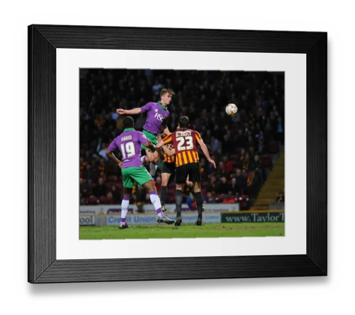 Framed Print : Bradford vs. Bristol City: Joe Bryan Scores the Decisive Goal (Sky Bet League One, Promotion) Framed Print : Bradford vs. Bristol City: Joe Bryan Scores the Decisive Goal (Sky Bet League One, Promotion)