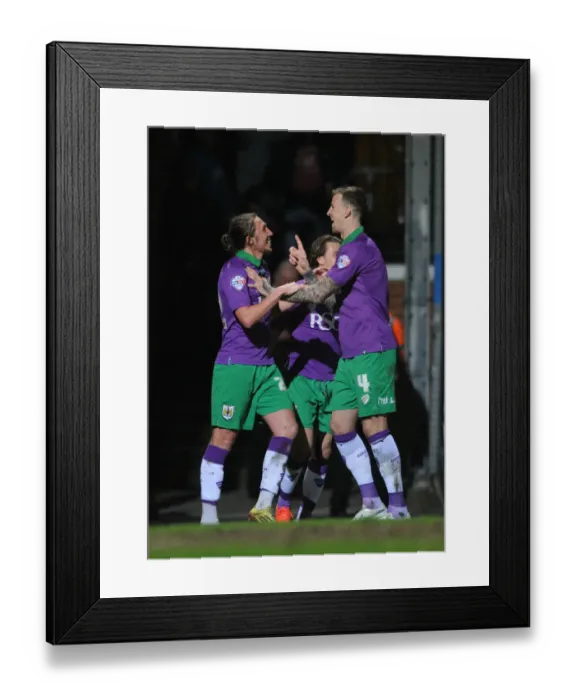 Framed Print : Bradford City vs. Bristol City: Luke Ayling and Aden Flint Celebrate Goal (Promotion Battle) Framed Print : Bradford City vs. Bristol City: Luke Ayling and Aden Flint Celebrate Goal (Promotion Battle)
