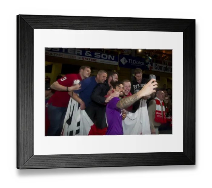Framed Print : Marlon Pack of Bristol City Connects with Fans Amidst Excitement of Promotion Battle (Bradford City vs. Bristol City, 14-04-2015) Framed Print : Marlon Pack of Bristol City Connects with Fans Amidst Excitement of Promotion Battle (Bradford City vs. Bristol City, 14-04-2015)
