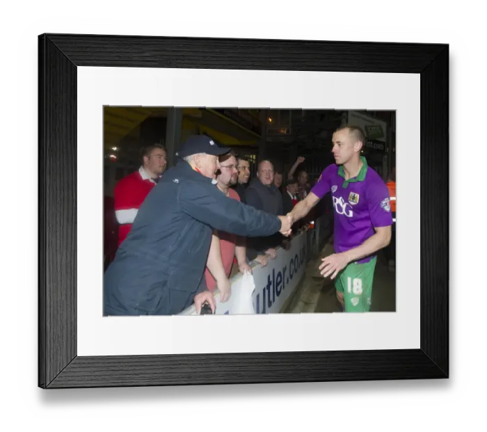 Framed Print : Bradford vs. Bristol City: Moment of Connection - Aaron Wilbraham Engages with Fans Framed Print : Bradford vs. Bristol City: Moment of Connection - Aaron Wilbraham Engages with Fans
