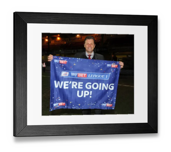 Framed Print : Steve Cotterill and Bradford City vs. Bristol City: The Promotion Showdown (April 14, 2015) Framed Print : Steve Cotterill and Bradford City vs. Bristol City: The Promotion Showdown (April 14, 2015)