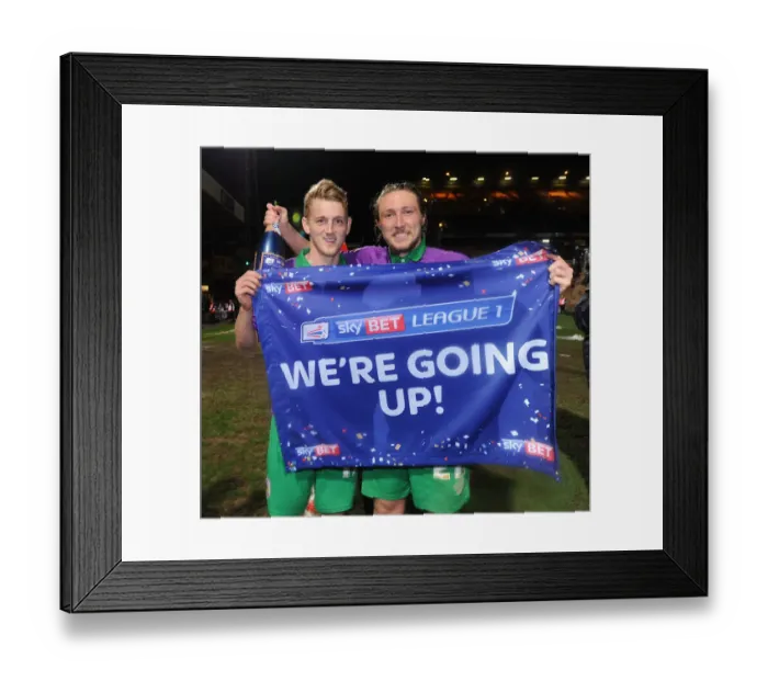 Framed Print : Bradford City vs. Bristol City: George Saville and Luke Ayling Celebrate Promotion to Sky Bet Championship after 0-6 Win Framed Print : Bradford City vs. Bristol City: George Saville and Luke Ayling Celebrate Promotion to Sky Bet Championship after 0-6 Win