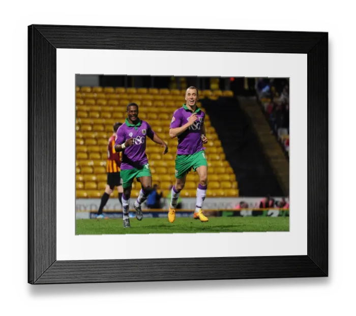 Framed Print : Aaron Wilbraham's Goal Celebration: Bradford City vs. Bristol City (Promotion Battle), April 2015 Framed Print : Aaron Wilbraham's Goal Celebration: Bradford City vs. Bristol City (Promotion Battle), April 2015