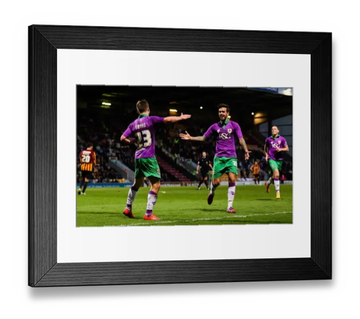 Framed Print : Bradford vs. Bristol City: Joe Bryan's Double Strike Secures 2-0 Lead in Promotion Battle Framed Print : Bradford vs. Bristol City: Joe Bryan's Double Strike Secures 2-0 Lead in Promotion Battle