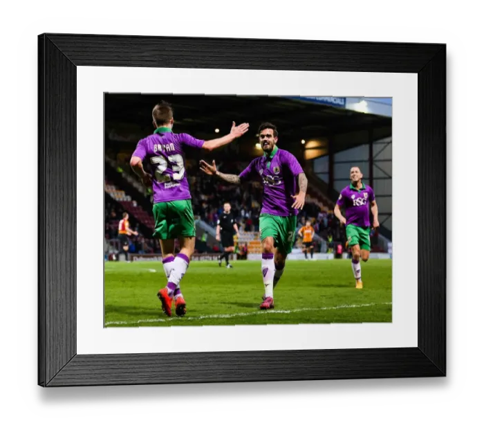 Framed Print : Bradford City vs. Bristol City: Joe Bryan's Double Strike Propels Bristol City Towards League One Promotion (April 14, 2015) Framed Print : Bradford City vs. Bristol City: Joe Bryan's Double Strike Propels Bristol City Towards League One Promotion (April 14, 2015)
