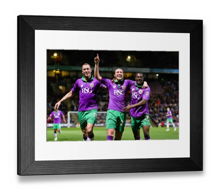 Framed Print : Luke Ayling's Triple Strike: Bristol City's 3-0 Lead in Sky Bet League One Promotion Battle Framed Print : Luke Ayling's Triple Strike: Bristol City's 3-0 Lead in Sky Bet League One Promotion Battle
