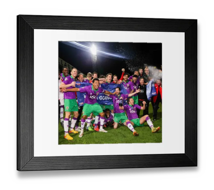 Framed Print : Bristol City's Unforgettable Promotion: The Euphoric Moment at Valley Parade (Bradford City v Bristol City) Framed Print : Bristol City's Unforgettable Promotion: The Euphoric Moment at Valley Parade (Bradford City v Bristol City)
