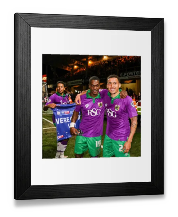 Framed Print : Bristol City's Promotion Euphoria: Unforgettable Moment at Valley Parade