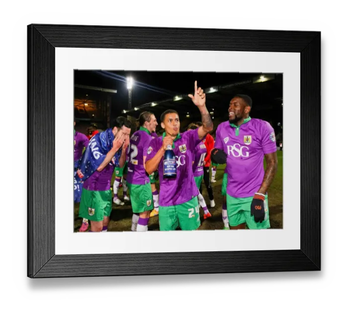 Framed Print : Bristol City's Promotion Celebration: Triumph at Bradford City's Valley Parade Framed Print : Bristol City's Promotion Celebration: Triumph at Bradford City's Valley Parade
