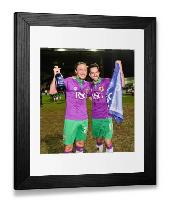 Framed Print : Bristol City's Promotion Triumph: Unforgettable Moment at Valley Parade - The Sky Bet League One Championship Celebration Framed Print : Bristol City's Promotion Triumph: Unforgettable Moment at Valley Parade - The Sky Bet League One Championship Celebration