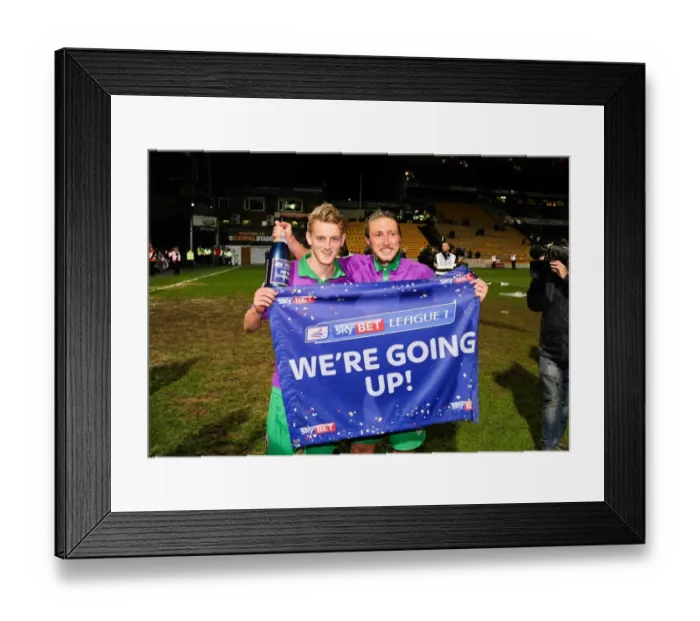 Framed Print : Bristol City's Promotion Triumph: The Euphoric Moment at Valley Parade Framed Print : Bristol City's Promotion Triumph: The Euphoric Moment at Valley Parade