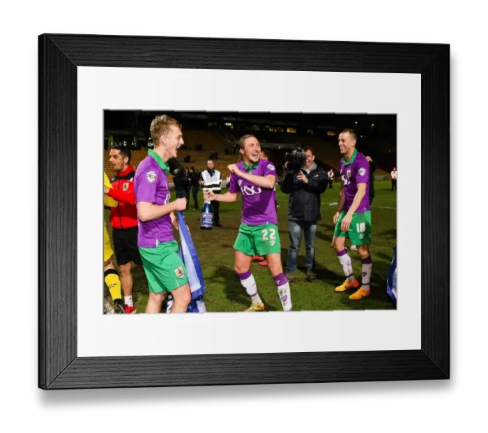 Framed Print : Bradford City vs. Bristol City: Triumphant Promotion in Sky Bet League One