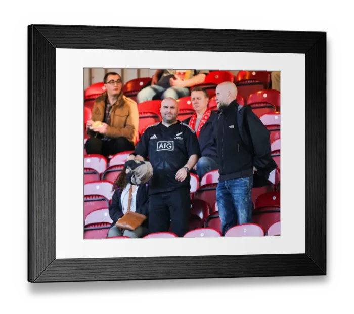 Framed Print : Bristol City Fans Gathered at Valley Parade, Awaiting the Start of the Bradford City vs. Bristol City Match (Sky Bet League One, 2015) Framed Print : Bristol City Fans Gathered at Valley Parade, Awaiting the Start of the Bradford City vs. Bristol City Match (Sky Bet League One, 2015)