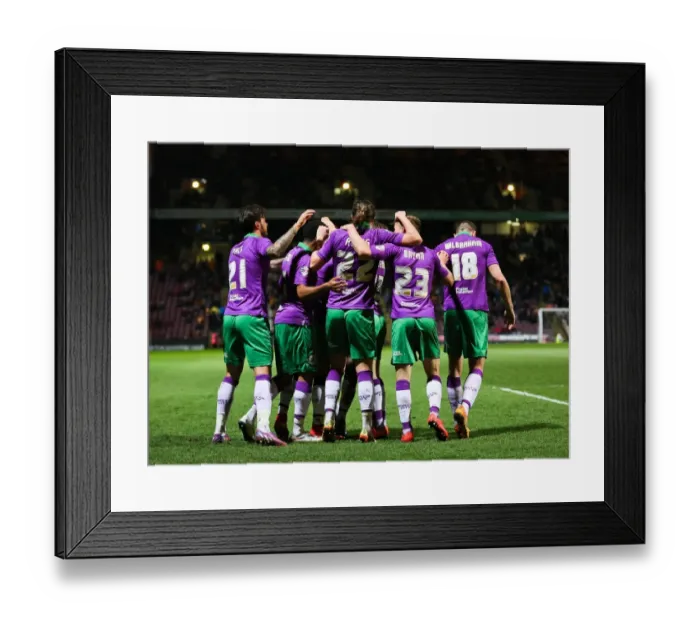 Framed Print : Bradford City vs. Bristol City: Celebrating a Fifth Goal to Edge Closer to Promotion Framed Print : Bradford City vs. Bristol City: Celebrating a Fifth Goal to Edge Closer to Promotion