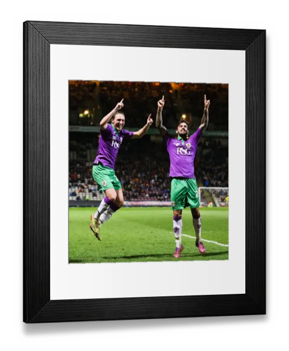 Framed Print : Bradford City vs. Bristol City: Five-Goal Celebration (April 14, 2015) Framed Print : Bradford City vs. Bristol City: Five-Goal Celebration (April 14, 2015)