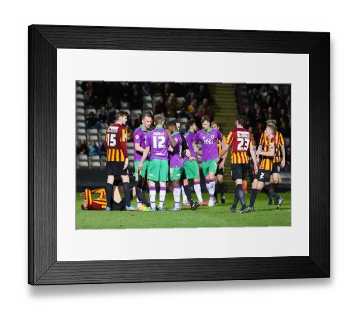 Framed Print : Bradford City vs. Bristol City: George Saville's Yellow Card Incident (Sky Bet League One, 14 / 04 / 2015) Framed Print : Bradford City vs. Bristol City: George Saville's Yellow Card Incident (Sky Bet League One, 14 / 04 / 2015)