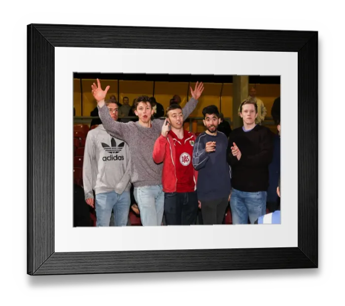 Framed Print : Bristol City Fans Euphoria: Promotion to Sky Bet League One After Triumph over Bradford City (April 2015) Framed Print : Bristol City Fans Euphoria: Promotion to Sky Bet League One After Triumph over Bradford City (April 2015)