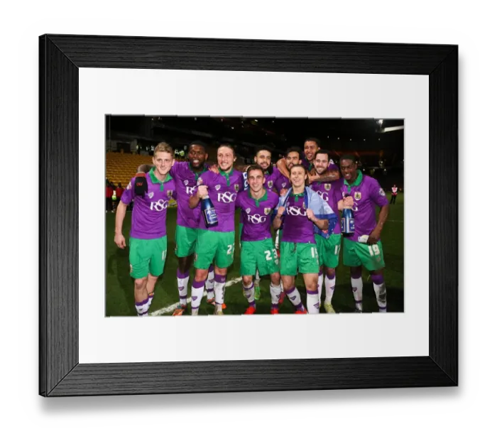 Framed Print : Bristol City's Promotion Celebration: Triumph at Bradford City's Valley Parade Framed Print : Bristol City's Promotion Celebration: Triumph at Bradford City's Valley Parade