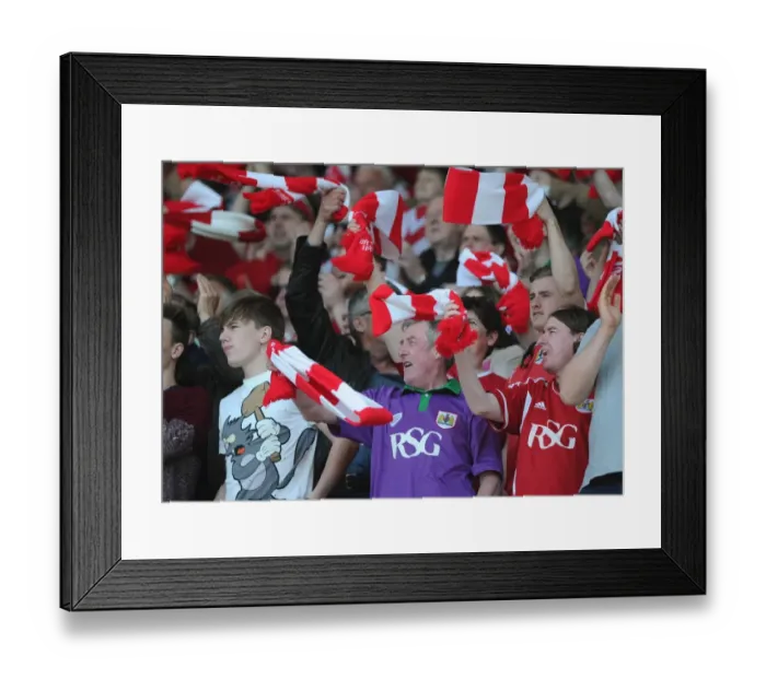 Framed Print : Sea of Supporters: Bristol City vs Coventry City, Ashton Gate, 2015 - Football Match Fans Framed Print : Sea of Supporters: Bristol City vs Coventry City, Ashton Gate, 2015 - Football Match Fans