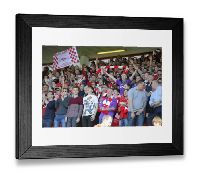 Framed Print : Sea of Supporters: The Rivalry Between Bristol City and Coventry City at Ashton Gate, 2015