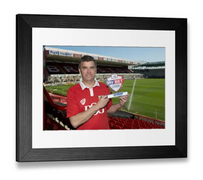 Framed Print : Bristol City FC Fan Jerry Tocknell Named Sky Bet League One Fan of the Month Framed Print : Bristol City FC Fan Jerry Tocknell Named Sky Bet League One Fan of the Month