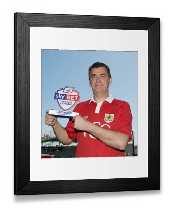 Framed Print : Bristol City FC's Jerry Tocknell Named Sky Bet League One Fan of the Month Framed Print : Bristol City FC's Jerry Tocknell Named Sky Bet League One Fan of the Month